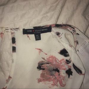 one clothing Dresses - White Floral Romper one clothing Dresses - White Floral Romper